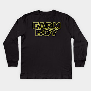 Farm Boy Kids Long Sleeve T-Shirt